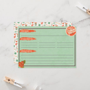 Cartes à recettes à crème lourde