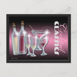 Cartes à recettes classiques Cocktail