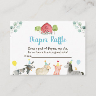 Cartes à roulettes Baby shower de verdure agricole