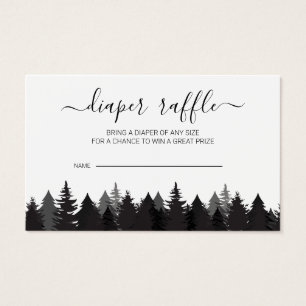 Cartes à roulettes de Baby shower de sapin rustiqu