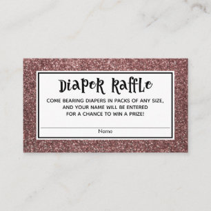 Cartes à roulettes de Parties scintillant Rose Gol