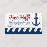 Cartes à roulettes nautiques Baby shower Insérer