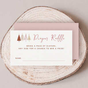 Cartes à roulettes pour Baby shower d'hiver Pink T