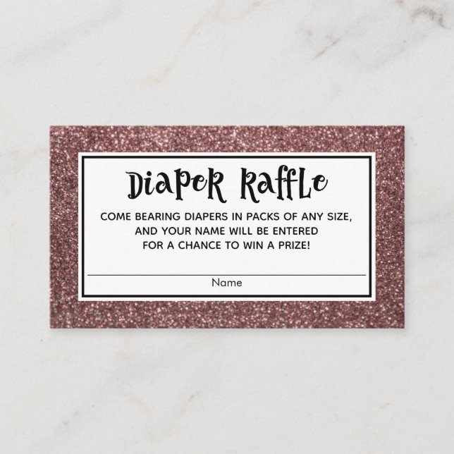 Cartes à roulettes rose Parties scintillant or Bab (Devant)