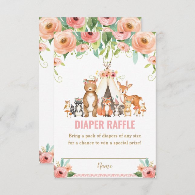 Cartes à rousseur à couches florales pour animaux  (Devant / Derrière)