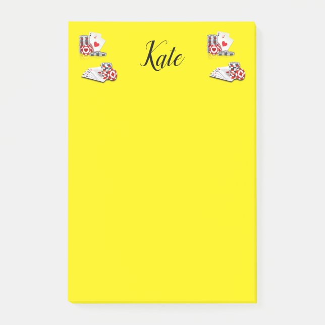 Cartes Ace Post-it Notes (Devant)