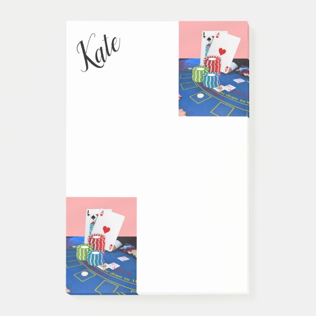 Cartes Ace Post-it Notes (Devant)