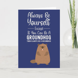 Cartes Adorables de Marmottes Animaux Drôles Joyeu