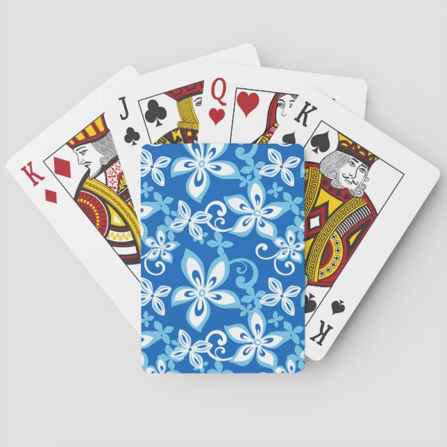 Cartes ALOHA HAWAII (BLUES) Bicyclettes de jeu (dos)