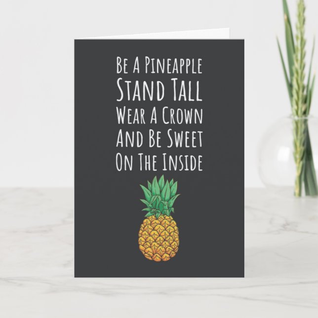 Cartes Ananas Fruits Exotiques Tropicaux Fruités (Devant)
