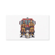 Cartes Anime Pompiers & Dalmatien