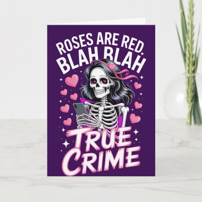 Cartes anti-Saint-Valentin Roses sont Rouges Blah  (Devant)