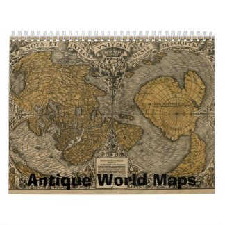 Cartes antiques du calendrier du monde