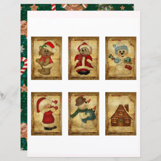 Cartes ATC de Noël Vintage