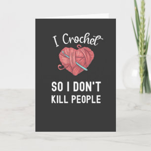 Cartes au Crochet Simple Laine Minimalisme au Croc