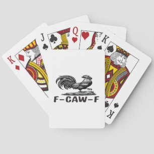 Cartes Autocollant de citation de jeu de mots drôle F-Caw