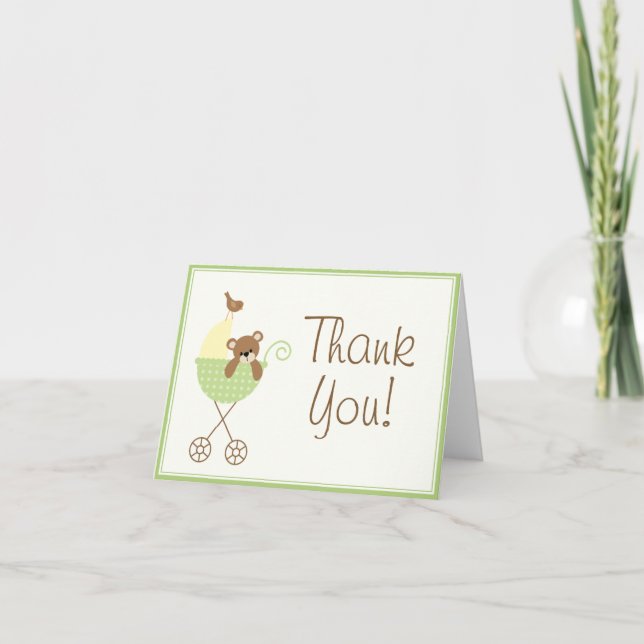 Cartes baby shower Merci (Devant)
