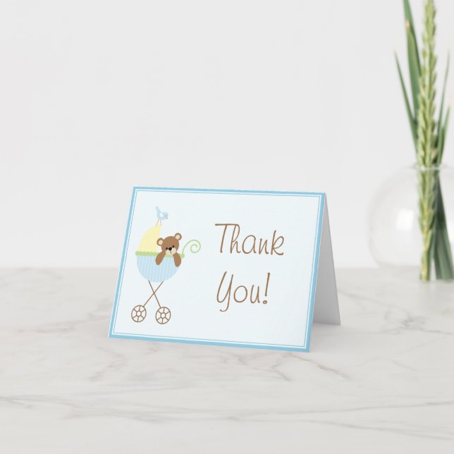Cartes baby shower Merci (Devant)