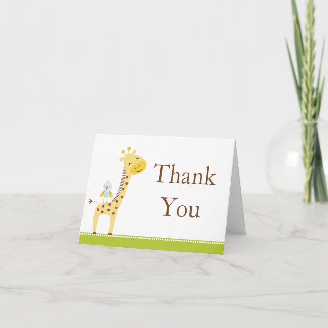 Cartes baby shower Merci (Devant)