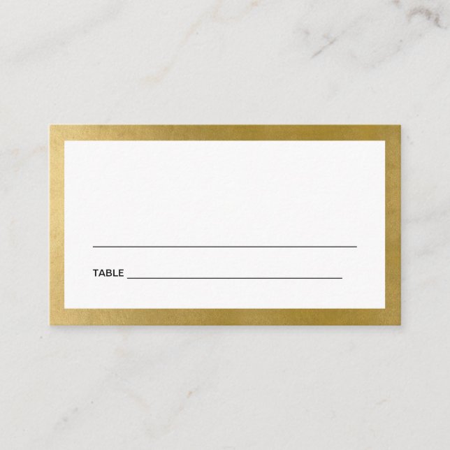 CARTES BAT MITZVAH SIMPLE PROPRE FAUX GOLD BAR (Devant)