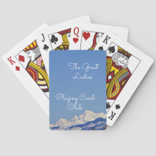 Cartes Belle carte de jeu personnalisée Sky & Mountain