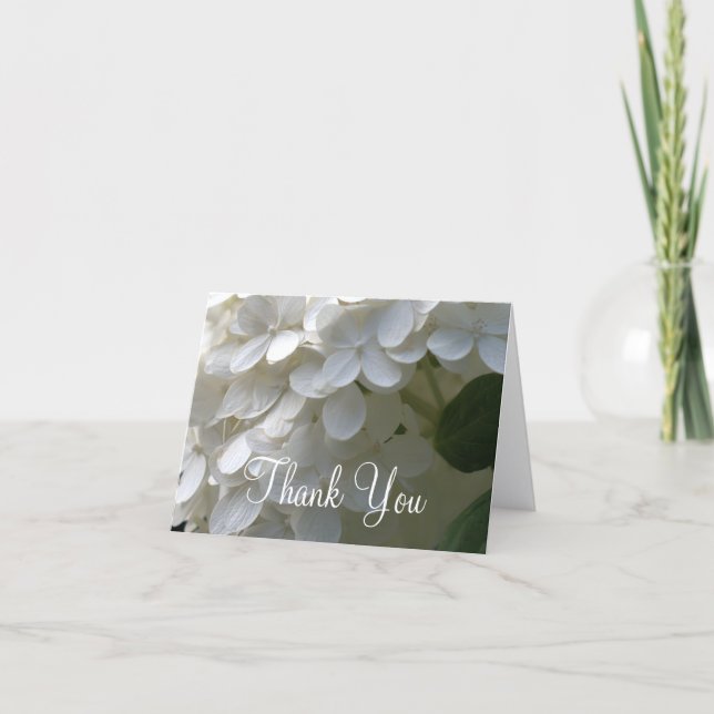 Cartes blanches vierges de remerciement de mariage (Devant)