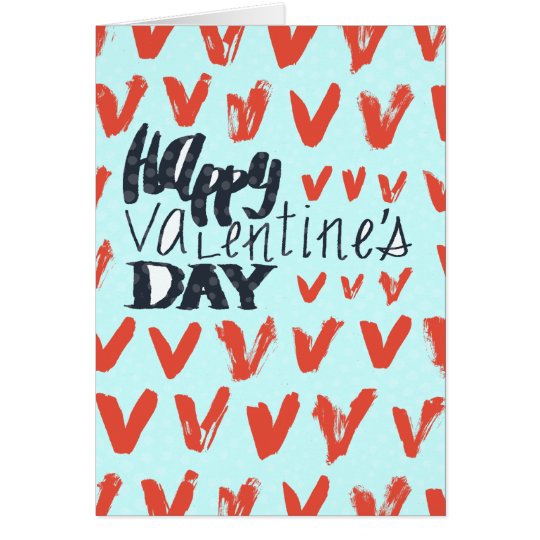 Cartes Bleu de heureuse Sainte-Valentin avec les coeurs