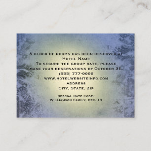 Cartes bleues d'insertion de logement d'hôtel de