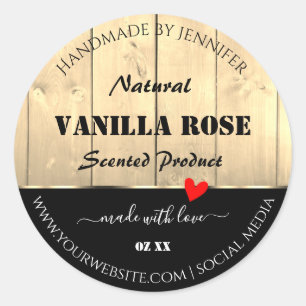 Cartes Brown en bois clair Étiquettes d'emballage 