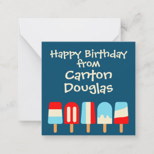Cartes Cadeau Personnalisées Popsicles