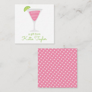 Cartes Cadeau Pink Poka Dot Cocktail