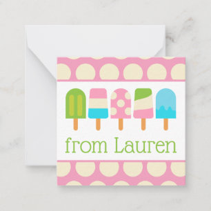 Cartes Cadeau Pointe Polka Popsicles
