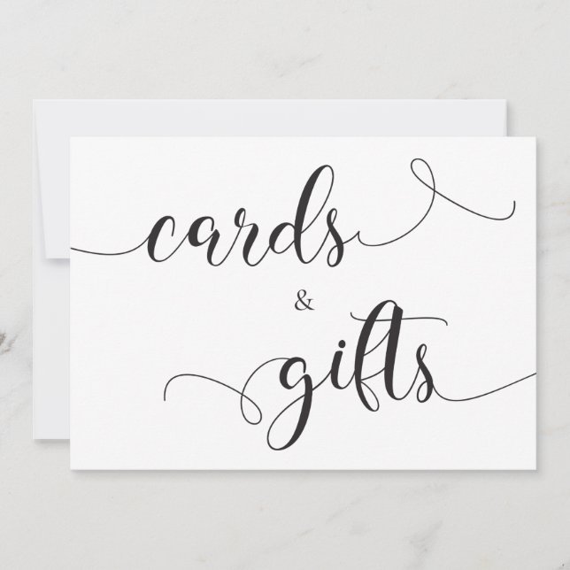 Cartes & Cadeaux Carte de mariage - Calligraphie (Devant)