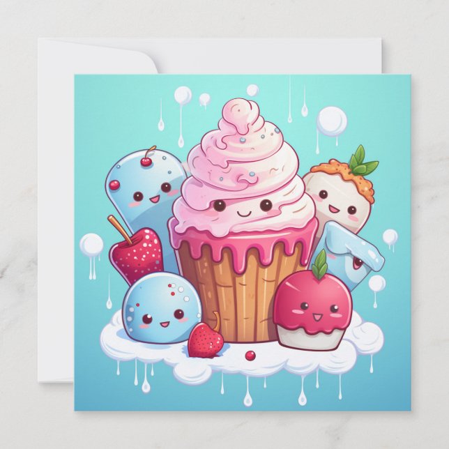 Cartes Cadeaux Cute Kawaii (Devant)