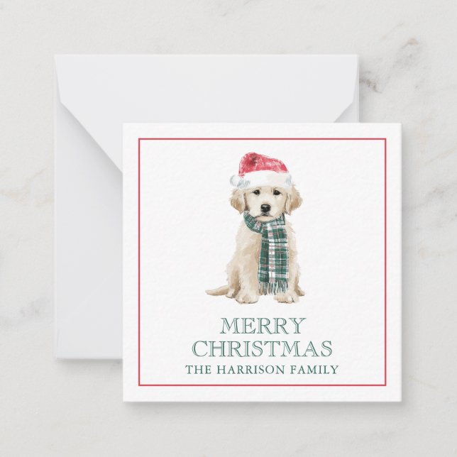 Cartes cadeaux de Noël mignonnes pour chiens (Devant)