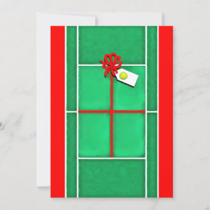 Cartes Cadeaux De Vacances De Tennis Uniques