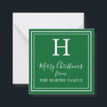 Cartes Cadeaux Monogrammes Classiques<br><div class="desc">PreppyPrint.com - Célébrez Noël avec style! Ajoutez votre touche personnalisée à ces cartes de boîtier cadeau. Transférez aussi ce design sur les produits de votre choix ! Veuillez visiter mon magasin de créateurs,  PreppyPrint.com,  pour la coordination des articles.</div>