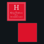 Cartes Cadeaux Monogrammes Classiques<br><div class="desc">PreppyPrint.com - Célébrez Noël avec style! Ajoutez votre touche personnalisée à ces cartes de boîtier cadeau. Transférez aussi ce design sur les produits de votre choix ! Veuillez visiter mon magasin de créateurs,  PreppyPrint.com,  pour la coordination des articles.</div>