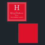 Cartes Cadeaux Monogrammes Classiques<br><div class="desc">PreppyPrint.com - Célébrez Noël avec style! Ajoutez votre touche personnalisée à ces cartes de boîtier cadeau. Transférez aussi ce design sur les produits de votre choix ! Veuillez visiter mon magasin de créateurs,  PreppyPrint.com,  pour la coordination des articles.</div>