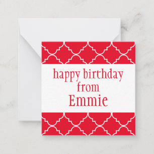 Cartes Cadeaux Personnalisées Chic Quatrefoil
