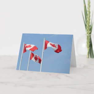 Cartes Canada Drapeau Cartes de voeux personnalisé