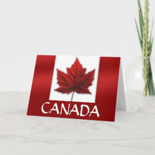 Cartes Canada Drapeau Cartes de voeux personnalisé