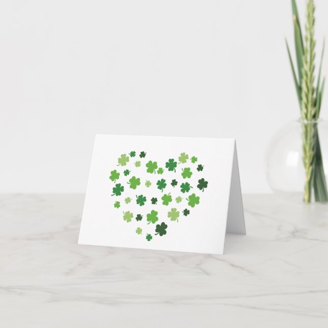 Cartes cardiaques shamrocks (Devant)