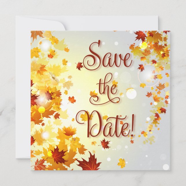 Cartes carrées pour annoncer la date de mariage d' (Devant)
