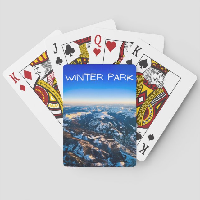 Cartes Carte de jeu classique du parc d'hiver (dos)
