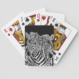 Cartes Carte de jeu Couple Zebra