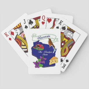 Cartes Carte de jeu de l'État du Wisconsin
