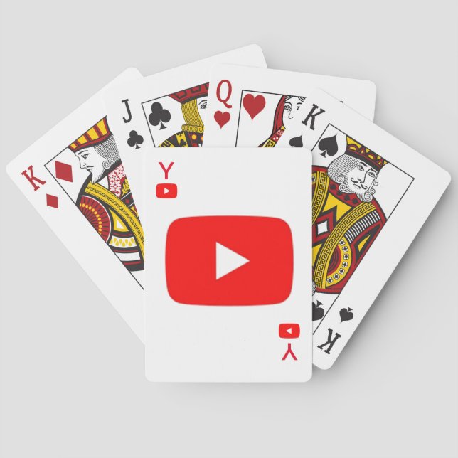 Cartes Carte de jeu de Youtube (dos)