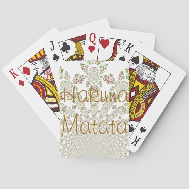 Cartes Carte de jeu Hakuna Matata (dos)