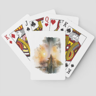 Cartes Carte de jeu Lake Scene